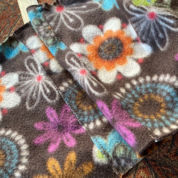 3 Neck gators warmer set hand sewn brown blue multi  floral fun soft NEW O/S - Picture 8 of 9